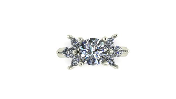 Marquise Cluster Engagement Ring