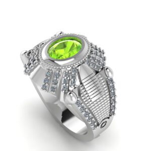 Peridot Signet Ring