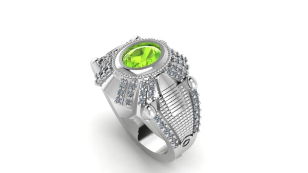 Peridot Signet Ring