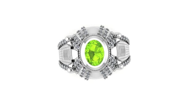 Peridot Signet Ring