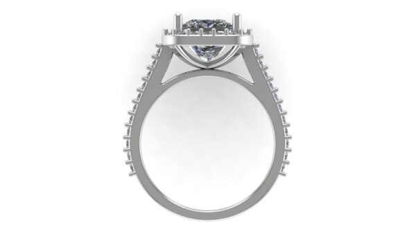 Halo Cushion Engagement Ring