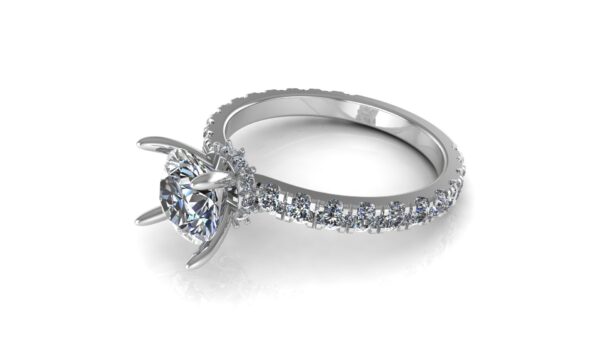 Hidden Halo Engagement Ring