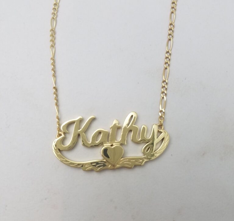 gold name necklaces