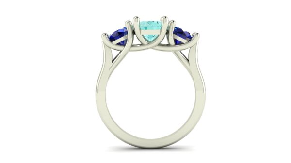 Oval Three Stone Engagement Ring