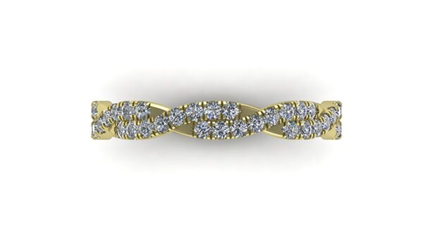 Scalloped Crossover Ring