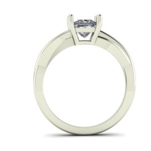 Split Shank Princess Cut Ring