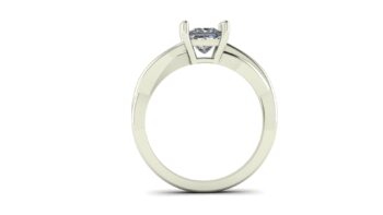 Split Shank Princess Cut Ring