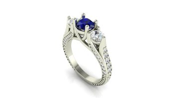 3 Stone Engagement Ring