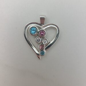 Gemstone Heart Pendant