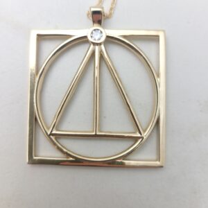 Geometric Diamond Pendant