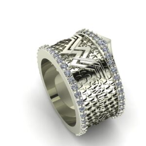 Diamond Wonder Woman Wedding Ring