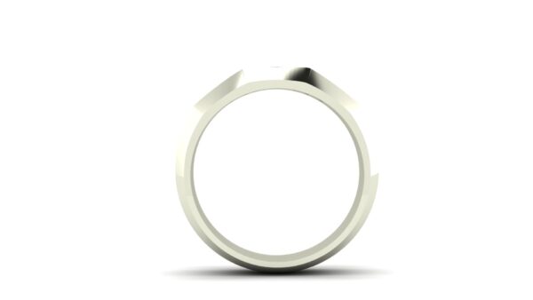 Angled Channel Set Wedding Ring