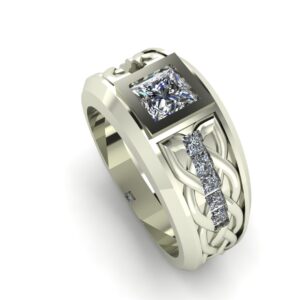 Celtic Diamond Wedding Ring