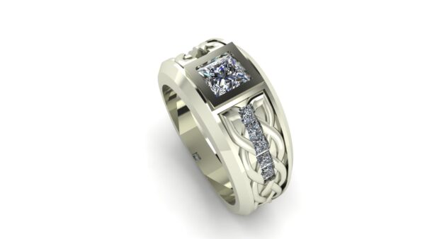 Celtic Diamond Wedding Ring