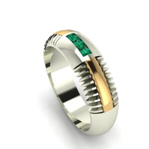 2 Tone Lightsaber Wedding Ring