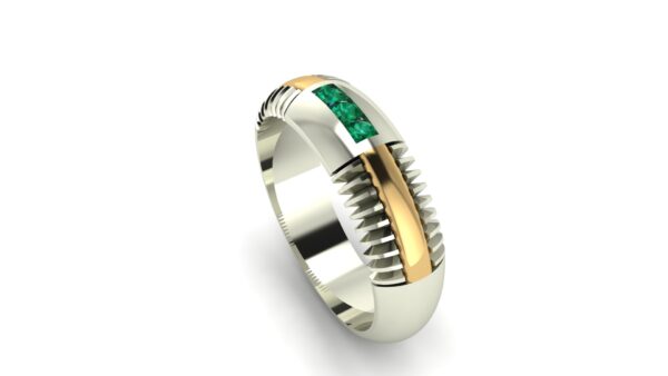 2 Tone Lightsaber Wedding Ring