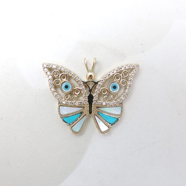 Evil Eye Butterfly Pendant