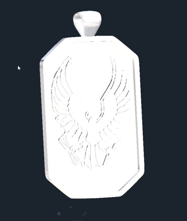 Halo Eagle Pendant