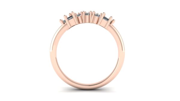 Mixed Cut Wedding Ring