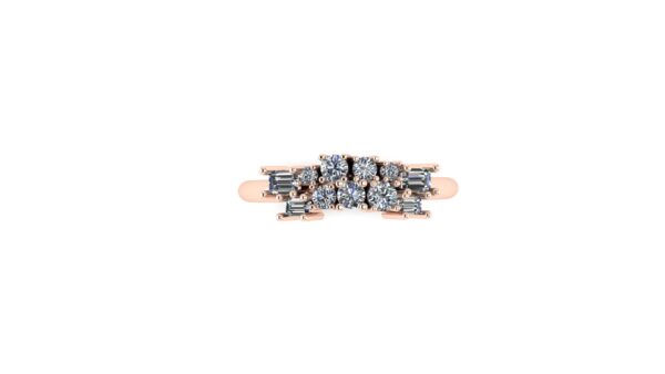 Mixed Cut Wedding Ring
