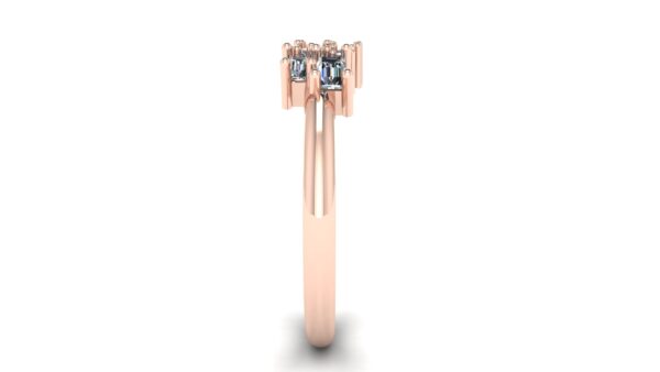 Mixed Cut Wedding Ring
