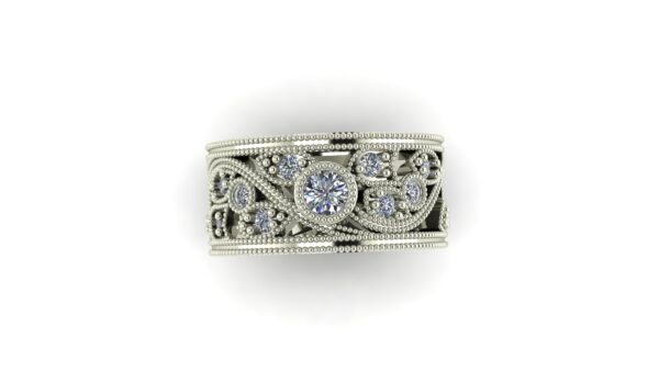 Floral Diamond Band