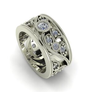 Floral Diamond Band