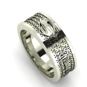 Stylized Superman Wedding Band