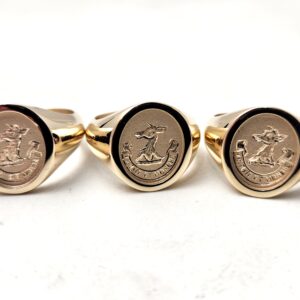 Hand Engraved Signet Rings