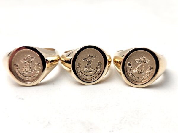 Hand Engraved Signet Rings