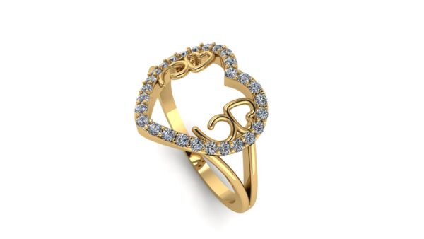 Diamond Heart Ring