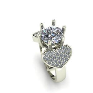 Diamond Heart Engagement Ring