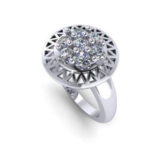 Diamond Cluster Ring