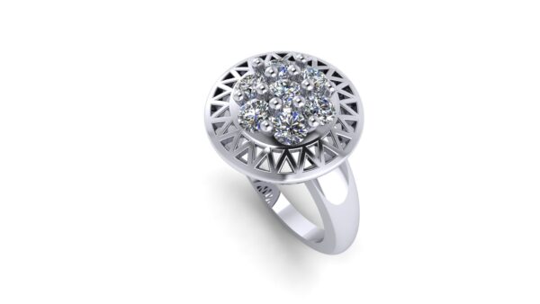 Diamond Cluster Ring