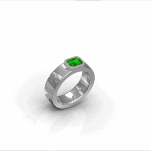 Bezel Set Wedding Ring