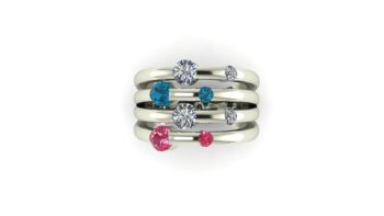 8 stone mother's ring