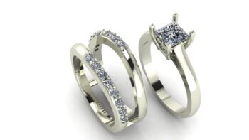 Solitaire Engagement Ring With Enhancer