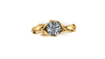 Floral Engagement Ring