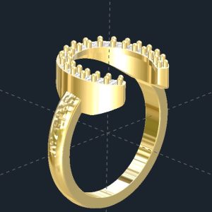 Diamond Horseshoe Ring