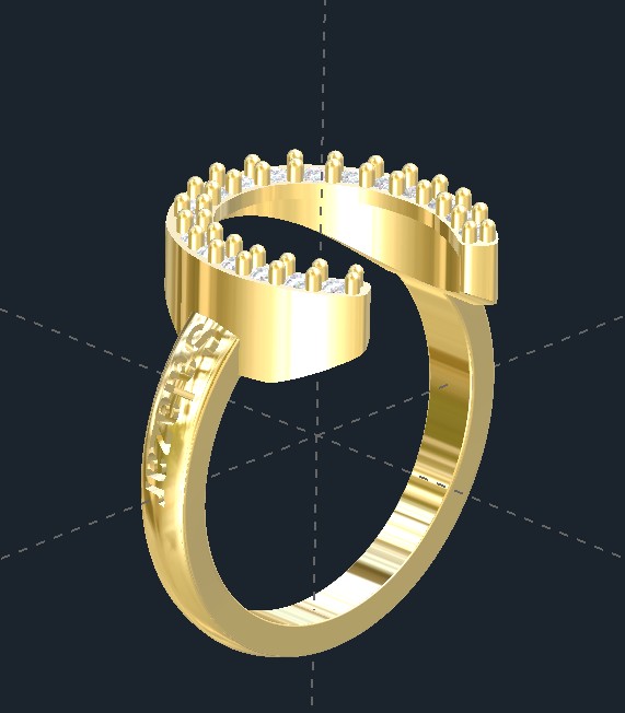 Diamond Horseshoe Ring