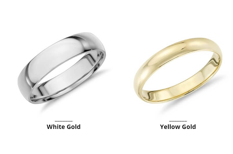 Yellow Gold vs White Gold