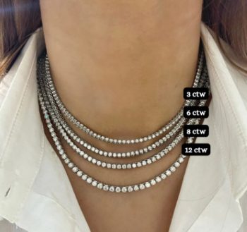 Diamond Tennis Necklaces & Bracelets