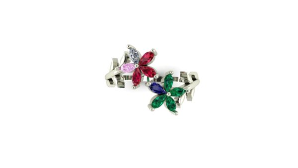 Floral Birthstone Ring