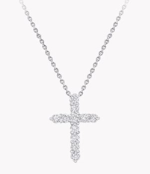 diamond cross pendant