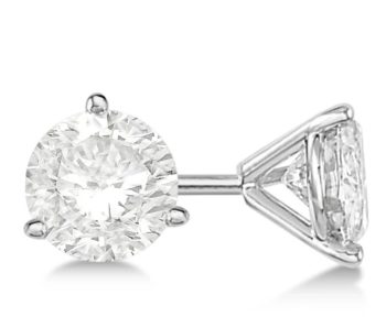 diamond solitaire ear studs