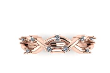 diamond infinity wedding ring