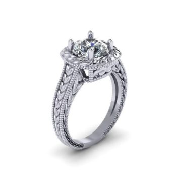 art deco engagement ring