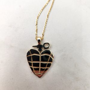 Grenade Heart Pendant