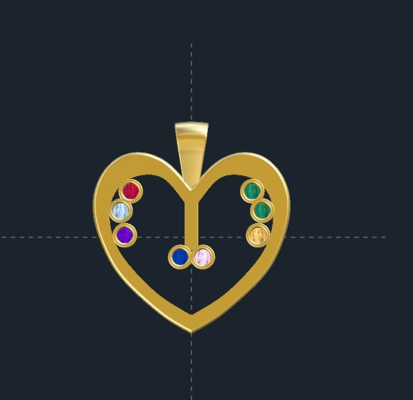 Hearth Birthstone Pendant