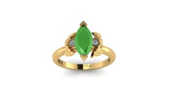 Emerald engagement ring